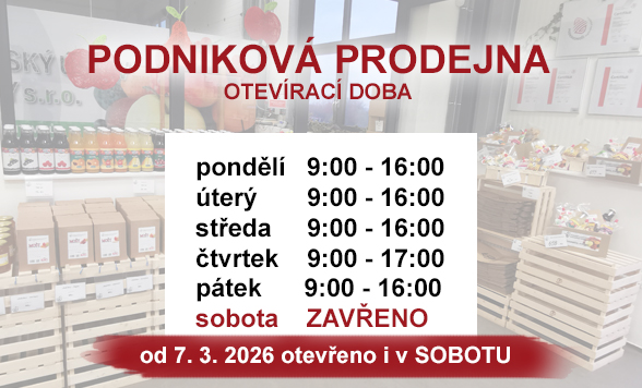 otevírací doba - jaro 26